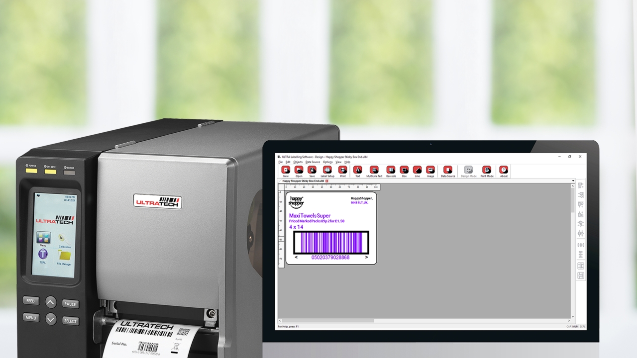 Ultralabel is compatible with Ultratech printers, and others from a range of suppliers