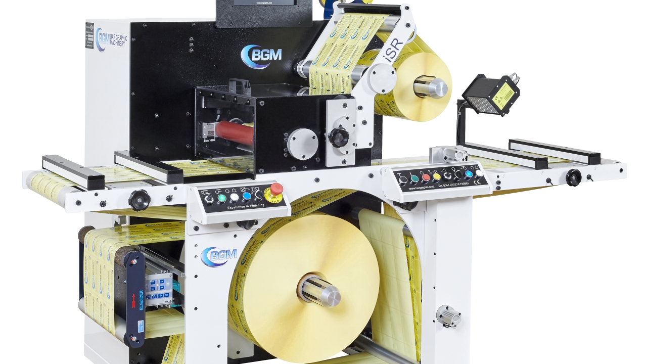 Elite iSR is a free-standing label inspection slitter rewinder Elite iSR is a free-standing label inspection slitter rewinder