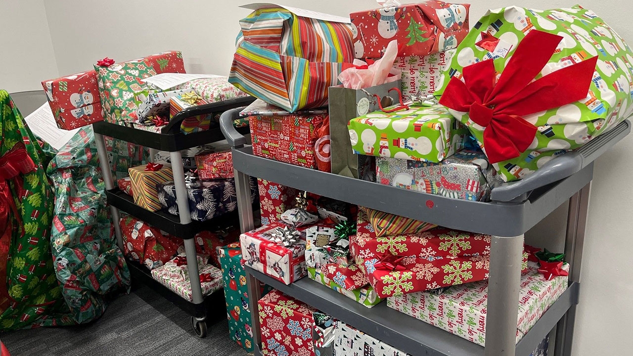 Local manufacturing company donates toys, clothes and more to 22 children and young adults