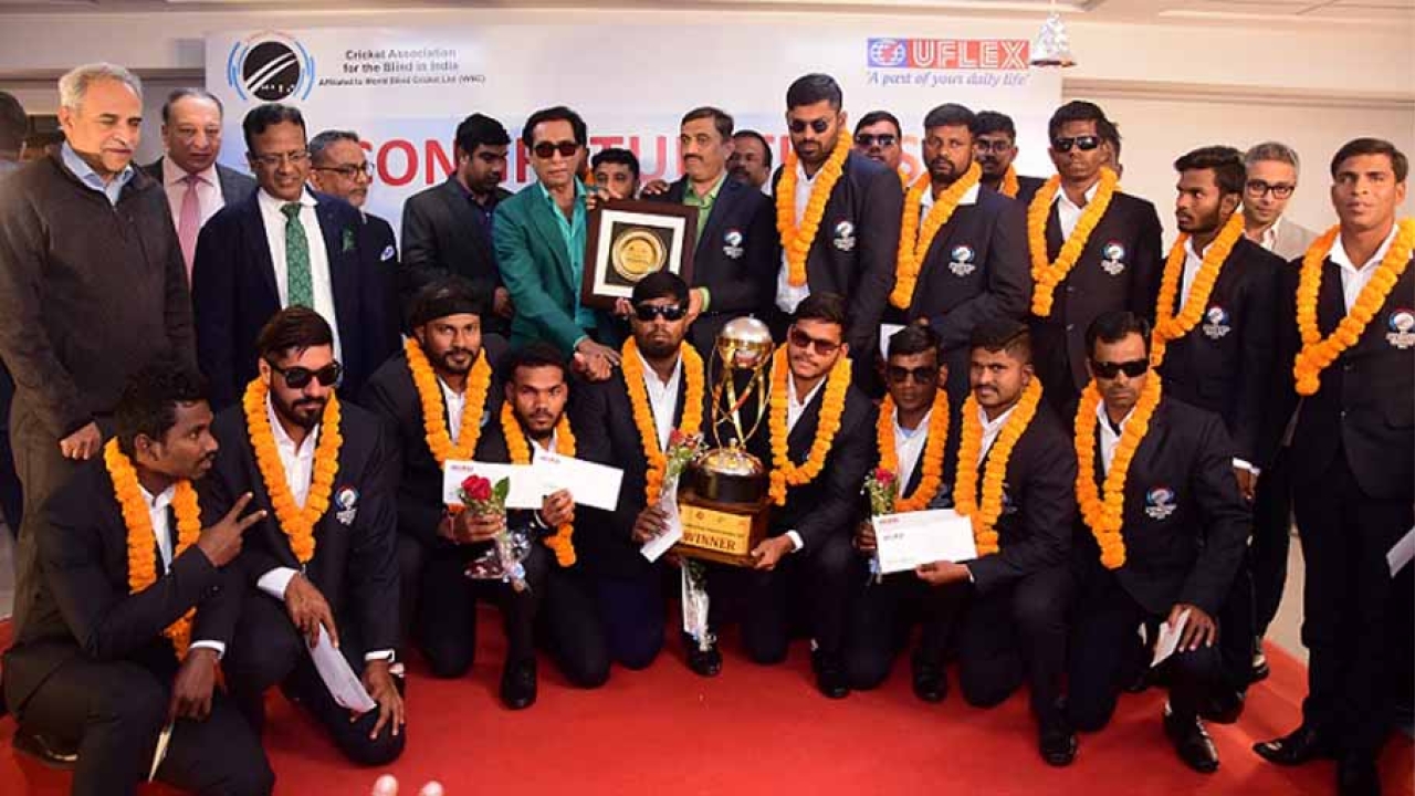 UFlex felicitates Indian blind cricket team   