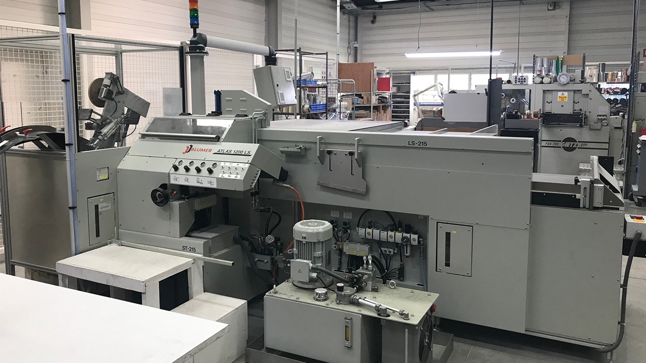 Cartor Security Printers has invested in a Blumer Atlas-1200 finishing machine to cut and stack tax stamps