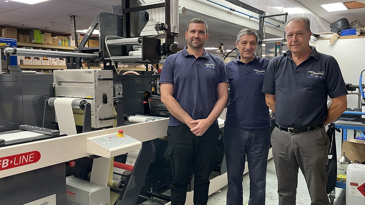 L to R: Adam Howell, press minder; Nick Michaelson, managing director; Milan Krneta, production manager at Silver Fox in Welwyn Garden City, UK