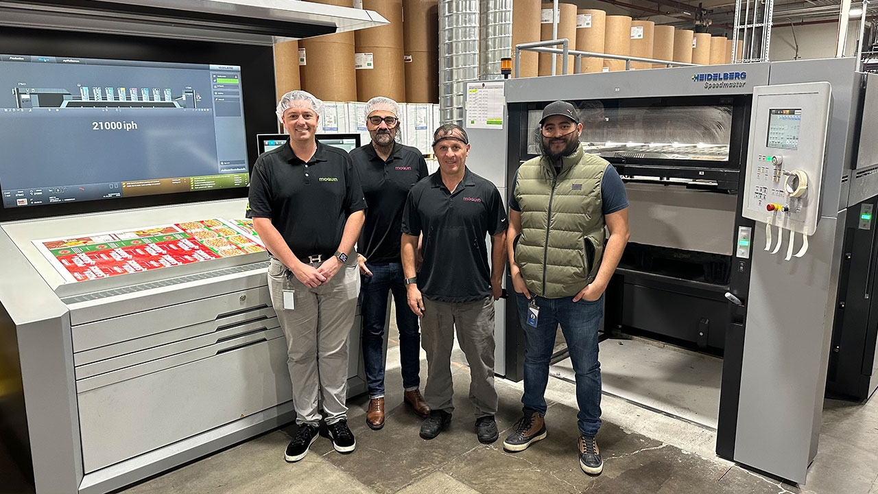 L-R: Bryan Moquin, business development manager; Marcio Ribeiro, general manager; Danny Robertson, production manager and Jayro Molina, finishing department manager.