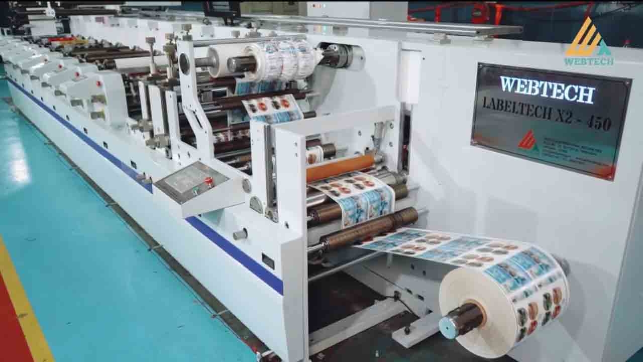Webtech International Machineries unveiling its latest flexo machine, the Labeltech X2 series, earlier this year