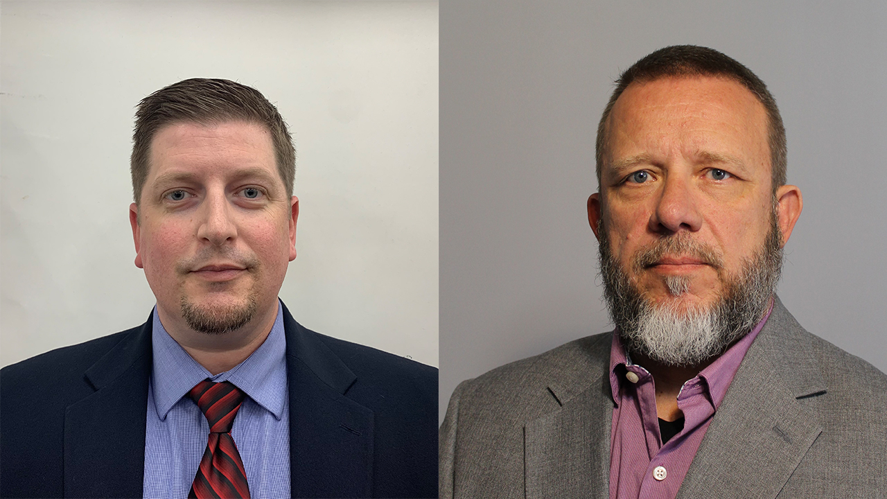 headshots of Cory O'Leary and Harold Wagoner