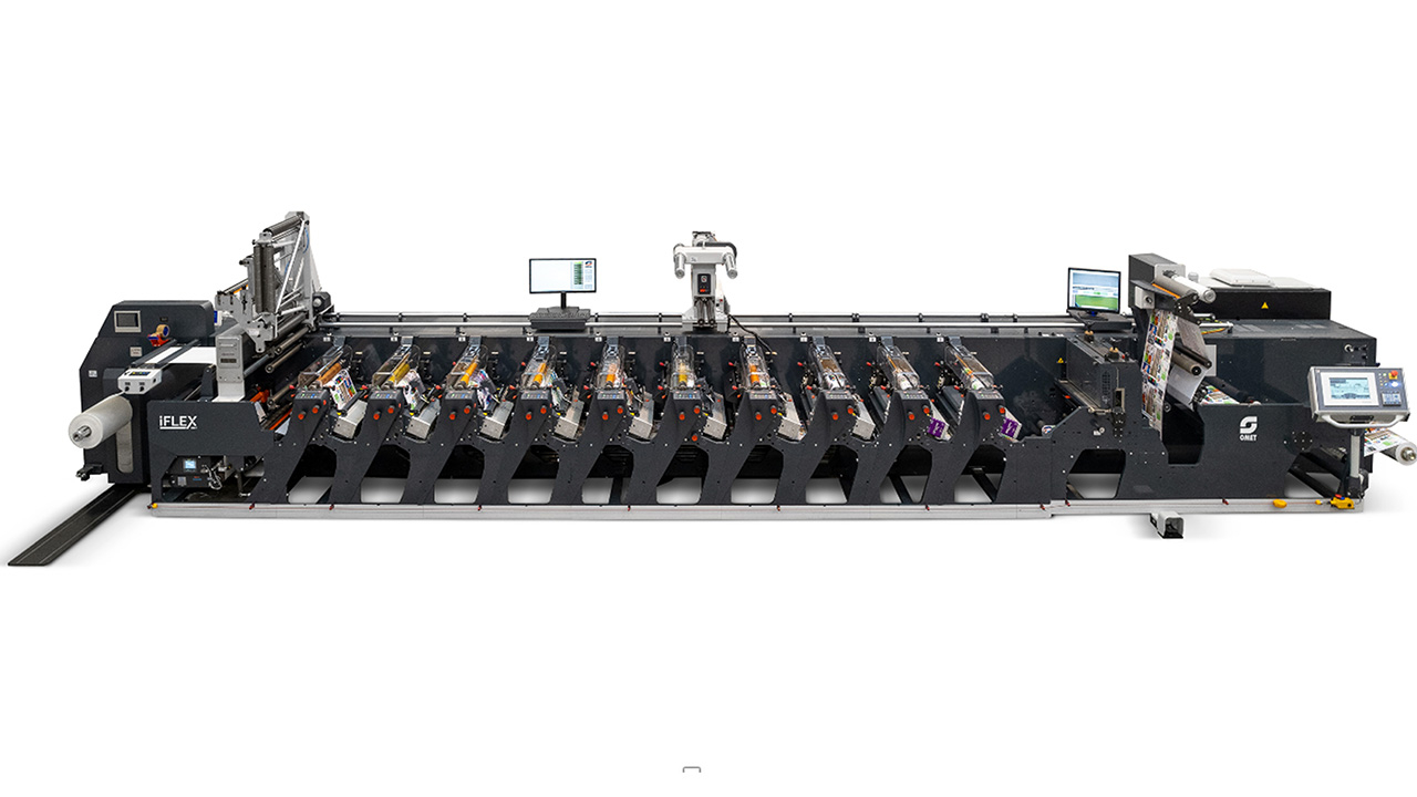 The company will showcase an Omet iFlex press in a 10-color configuration