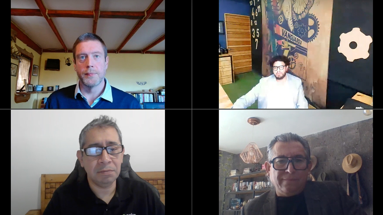 James Quirk speaks with Cristian Reyes, Martin Maldonado and Francisco Jiménez on a webinar