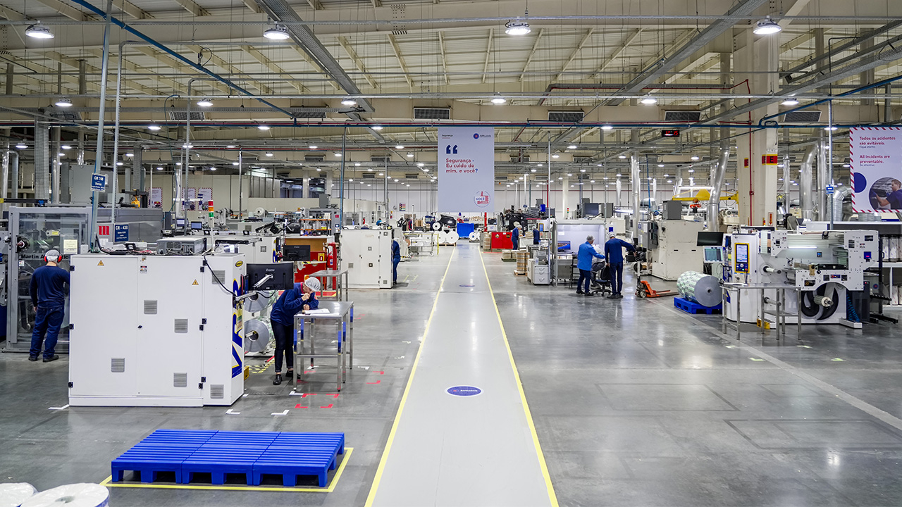 All4Labels’ shopfloor in Blumenau, Brazil