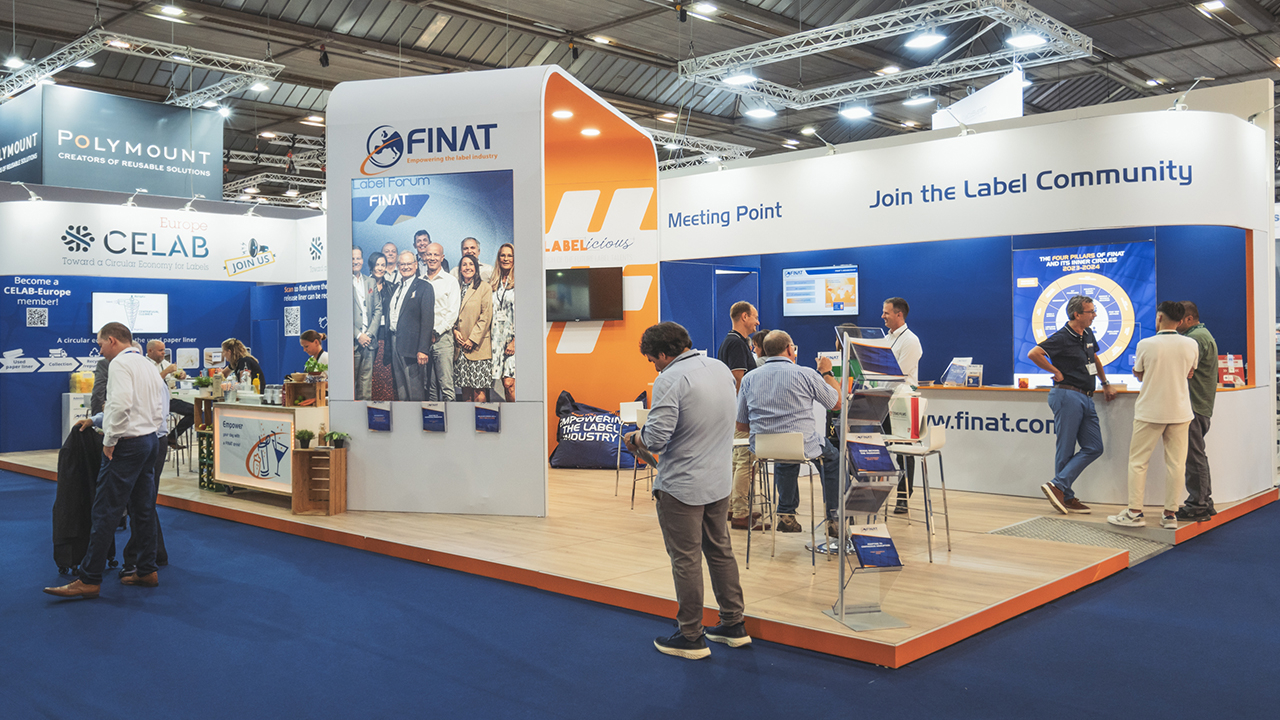 Finat booth at Labelexpo Europe
