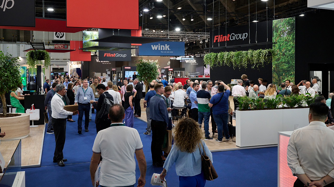 A crowd of people at a previous Labelexpo Europe show