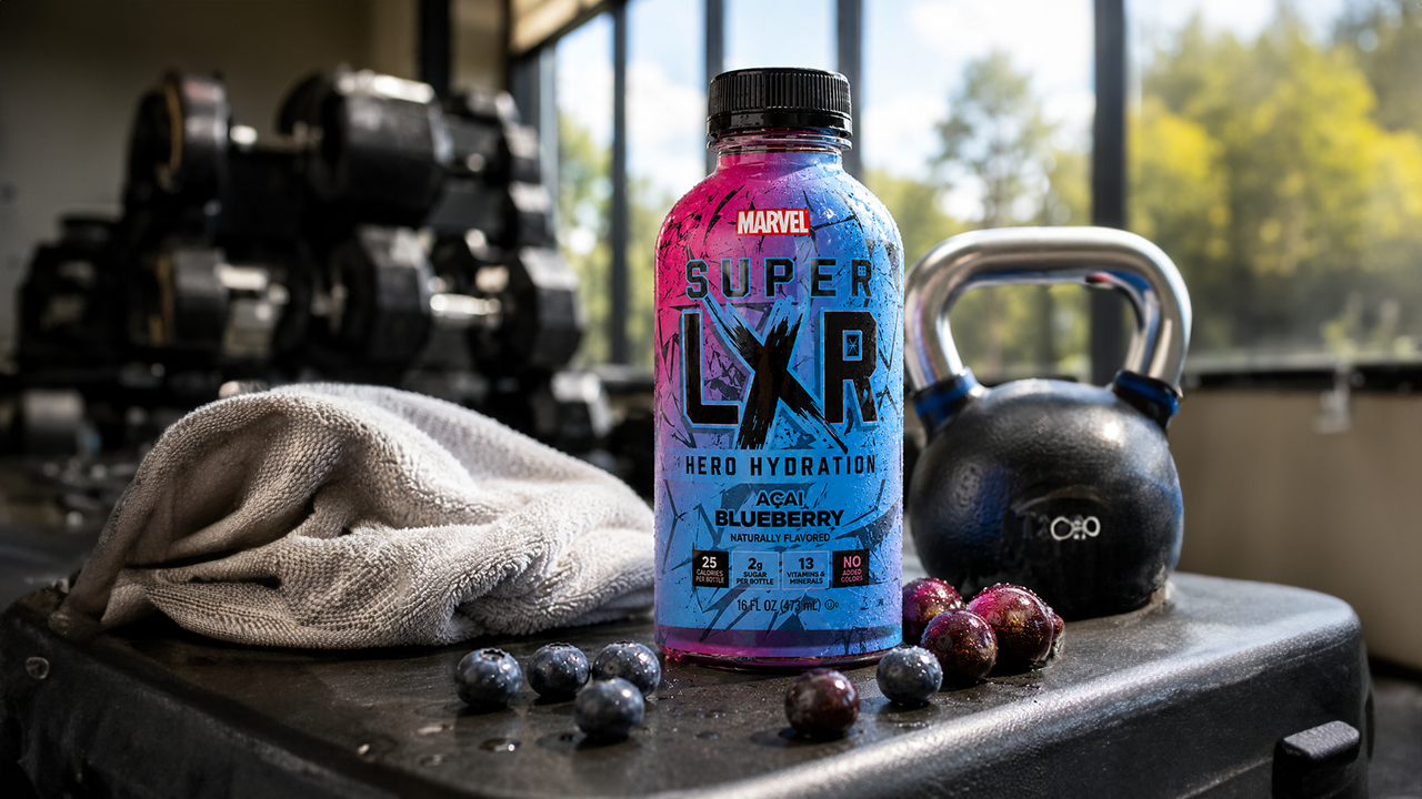 AriZona Super LXR Hero Hydration Acai Blueberry beverage
