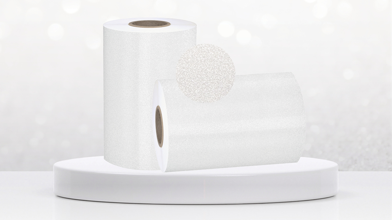 rolls with FineGlitter finish