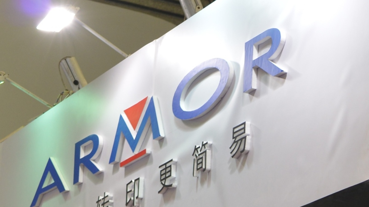 AWR1 and AXR1 were introduced by Armor on its stand at Labelexpo Asia 2015 AWR1 and AXR1 were introduced by Armor on its stand at Labelexpo Asia 2015