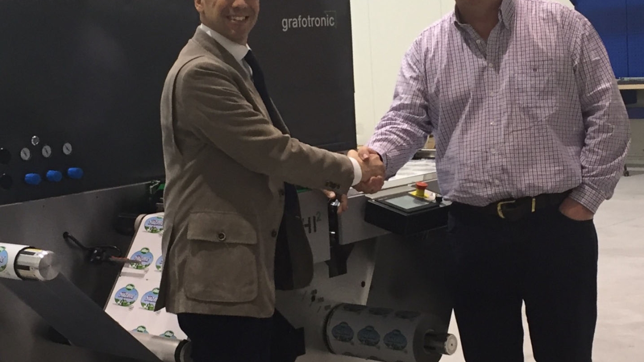 Pictured: John Hayward, Bailprint Labels, and Gabriele Gerbella, Grafotronic Pictured: John Hayward, Bailprint Labels, and Gabriele Gerbella, Grafotronic