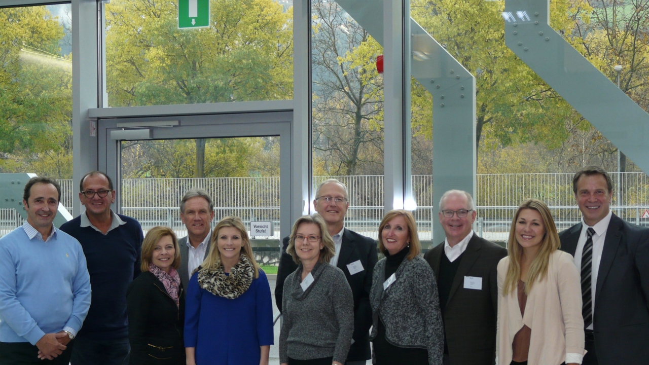 Some of the Durst family with TLF owners and their families at the headquarters in Italy prior to the Tau 330 and LFS 330 installation