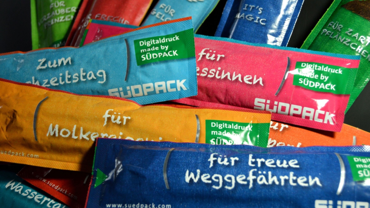 Südpack can now print packaging with custom messages and images using its HP Indigo 20000 digital press Südpack can now print packaging with custom messages and images using its HP Indigo 20000 digital press