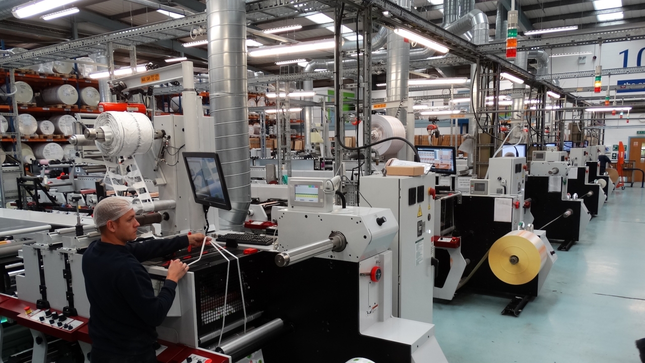Six of the eight new Mark Andy presses have been installed at Reflex Labels’ headquarters in Mansfield