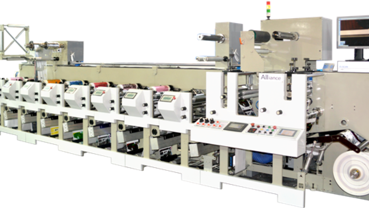 Novaflex XS flexo press manufactured by Alliance Printech