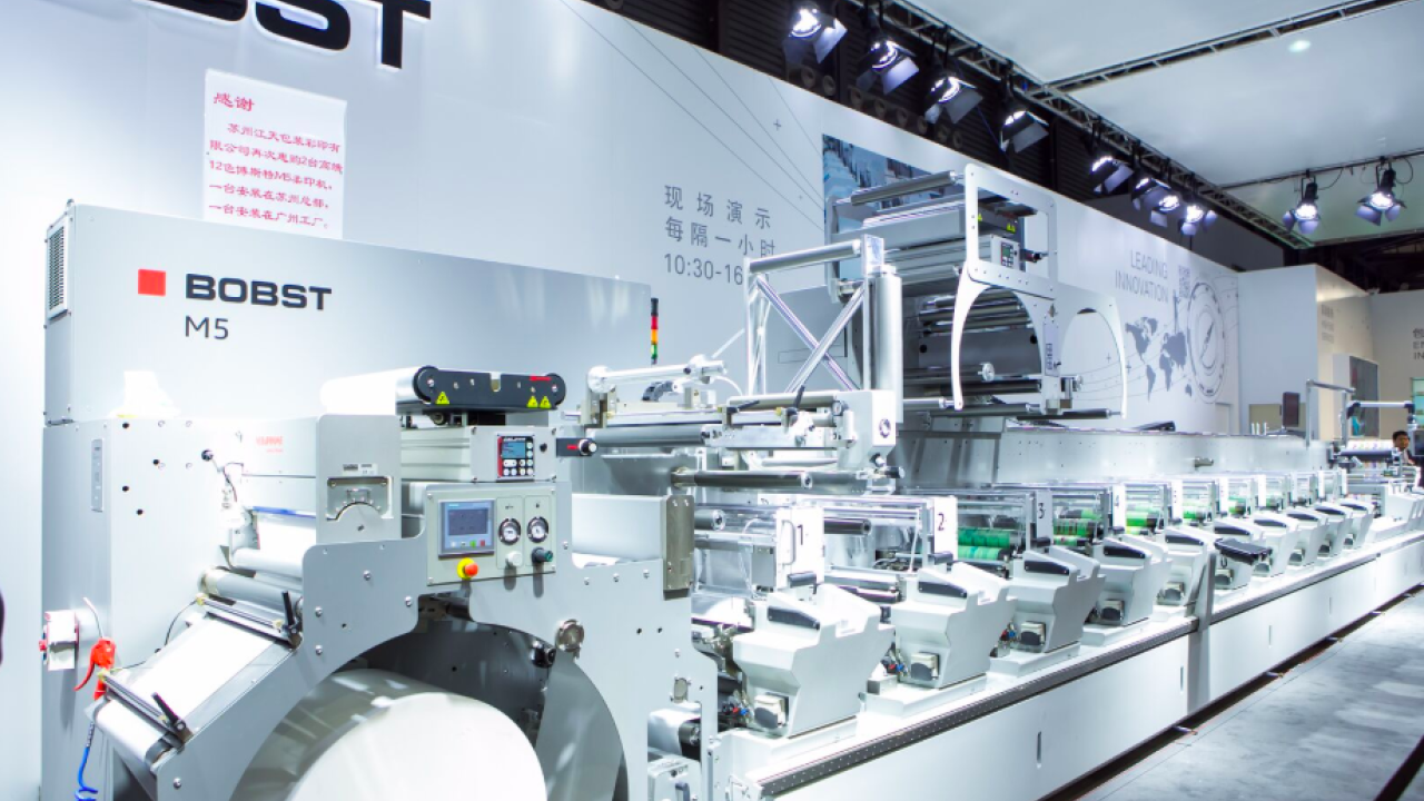 Amica Systems exhibited its latest-generation full color UV label press, Gemini 330 Amica Systems exhibited its latest-generation full color UV label press, Gemini 330