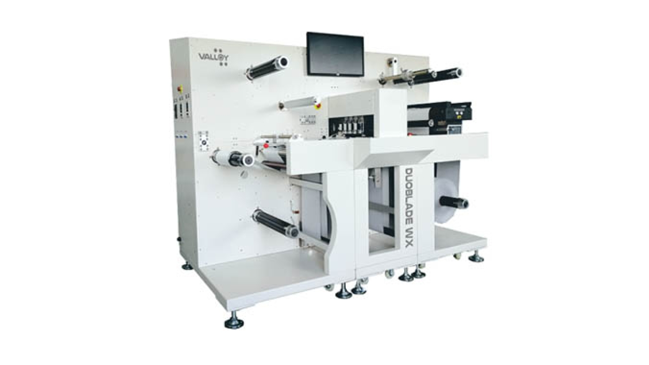 Valloy DuoBlade WX digital label finisher 