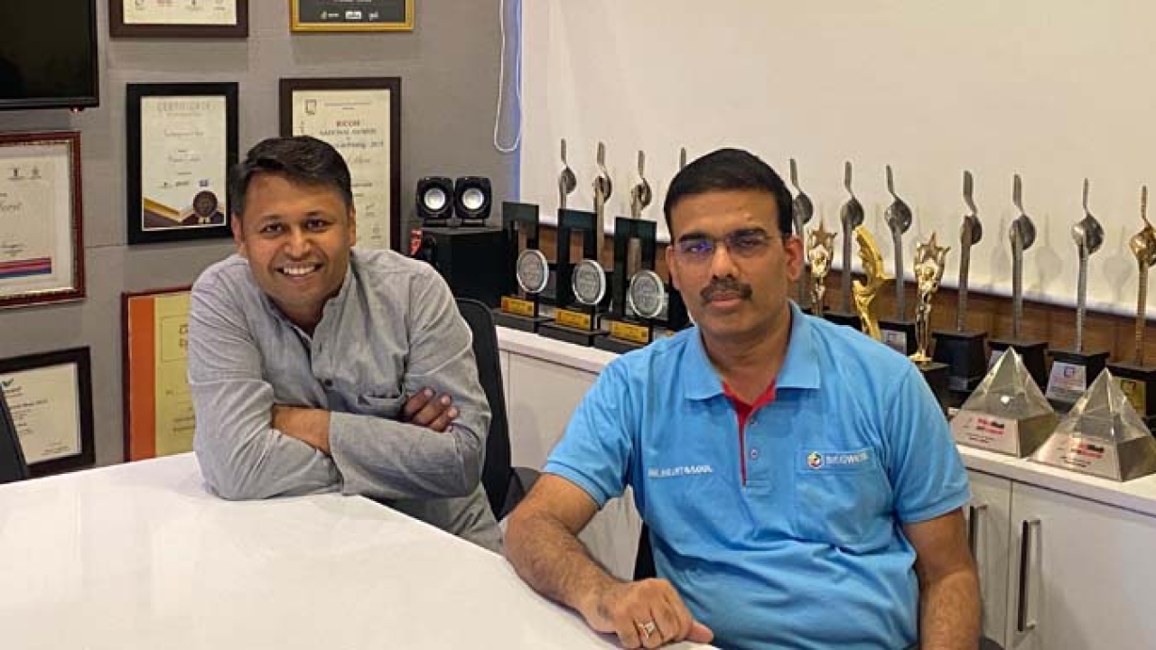 (L-R) Anuj Bhargava, founder of Kumar Labels and Ajit Singh, CFO of Siegwerk India