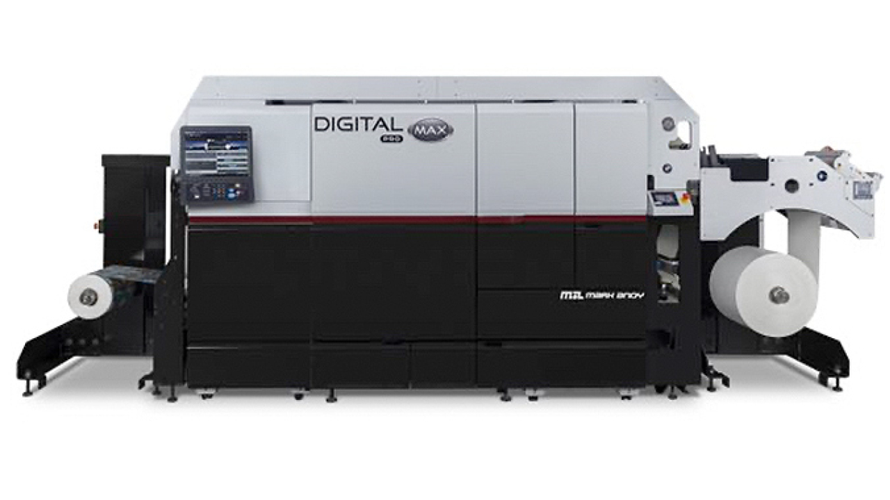 Mark Andy is targeting the latest Digital Pro press, now including digital white, at its traditional label and converter customer base