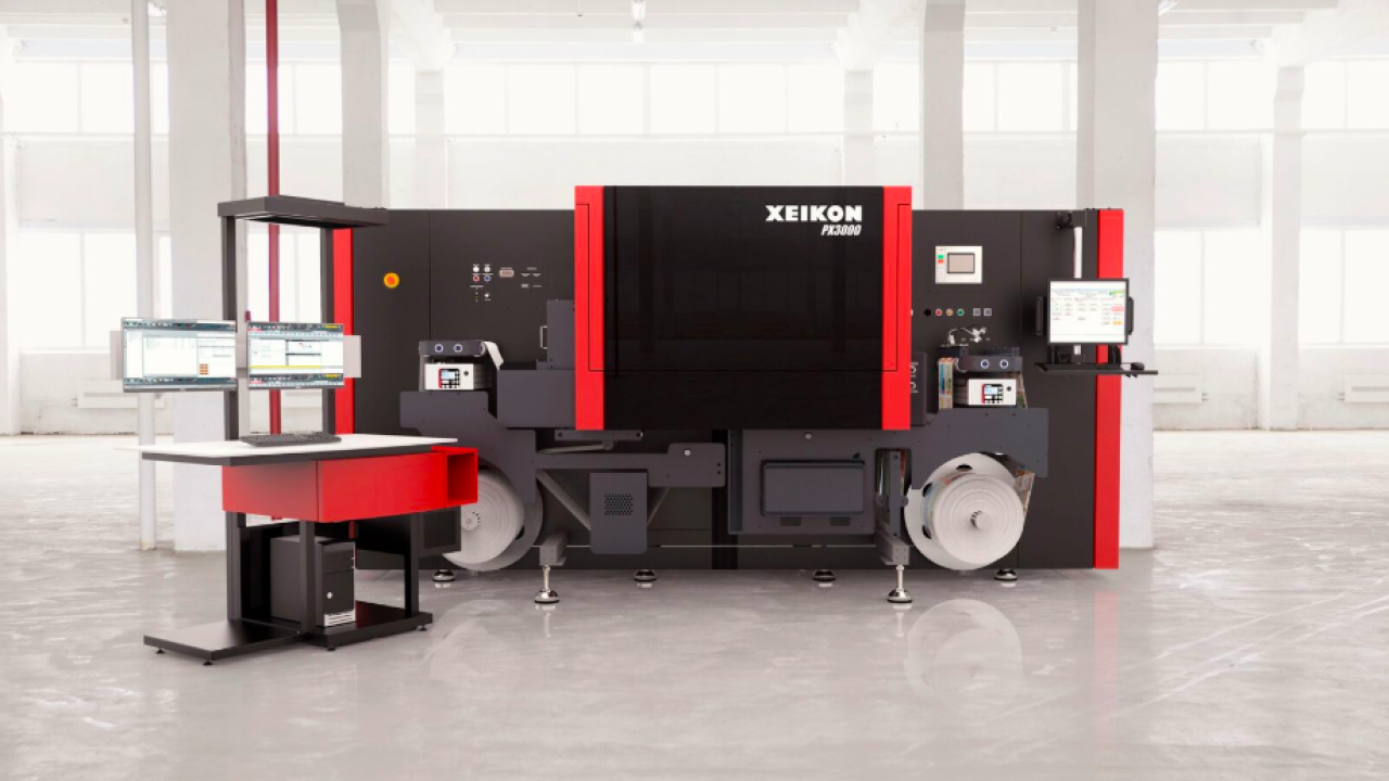 Xeikon introduced the Panther press series in spring 2017 with the PX3000 Xeikon introduced the Panther press series in spring 2017 with the PX3000
