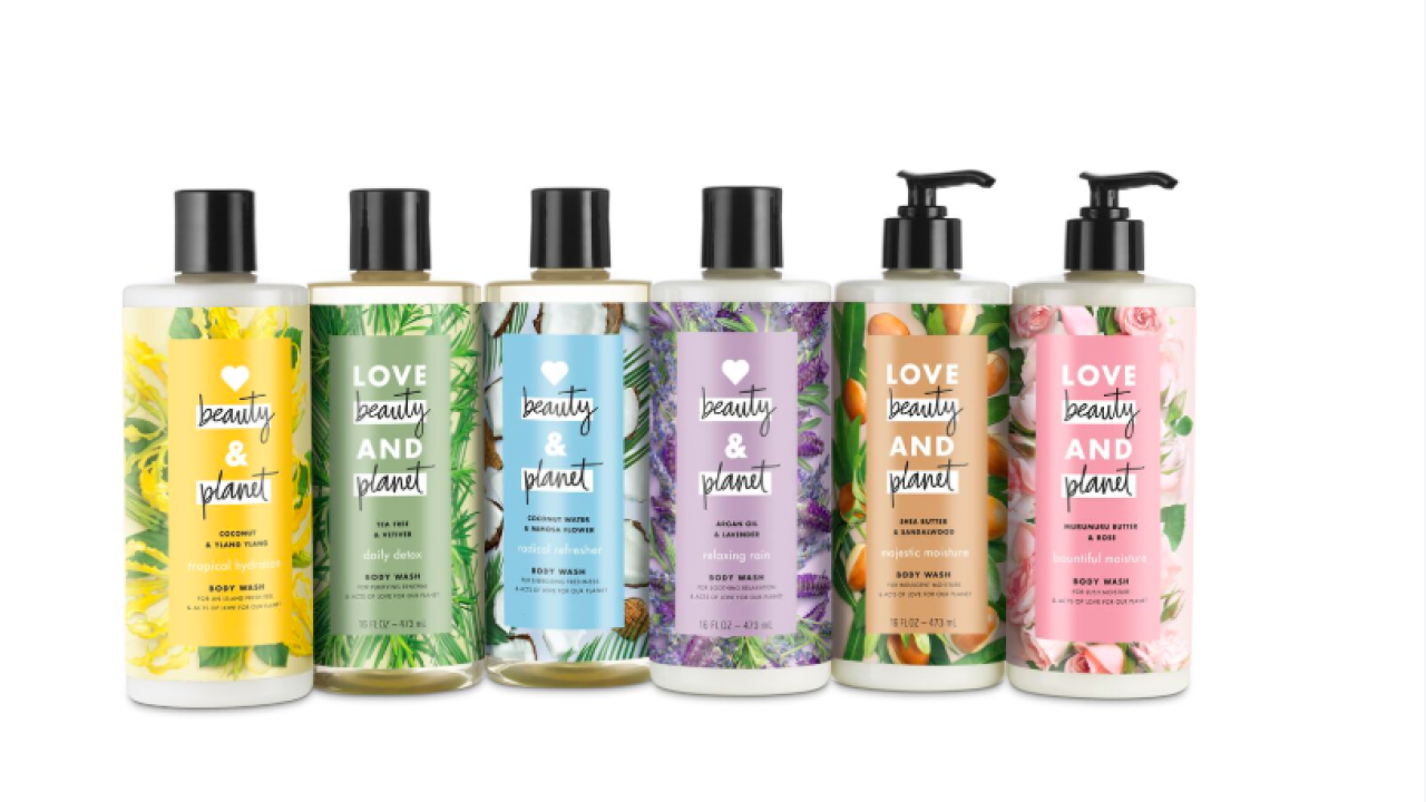 Unilever uses Avery Dennison’s CleanFlake white BOPP for its Love Beauty and Planet brand