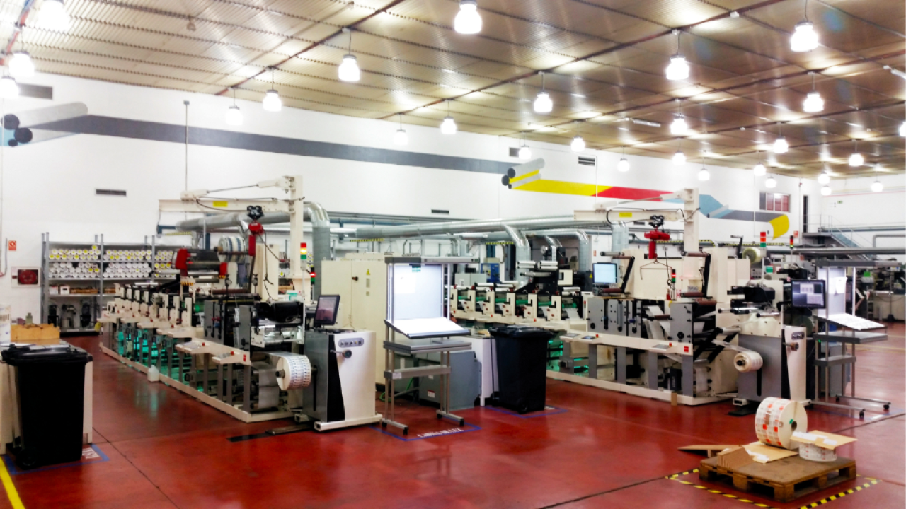 The two 8-color Nilpeter FB3300S flexo screen presses at Gaez The two 8-color Nilpeter FB3300S flexo screen presses at Gaez