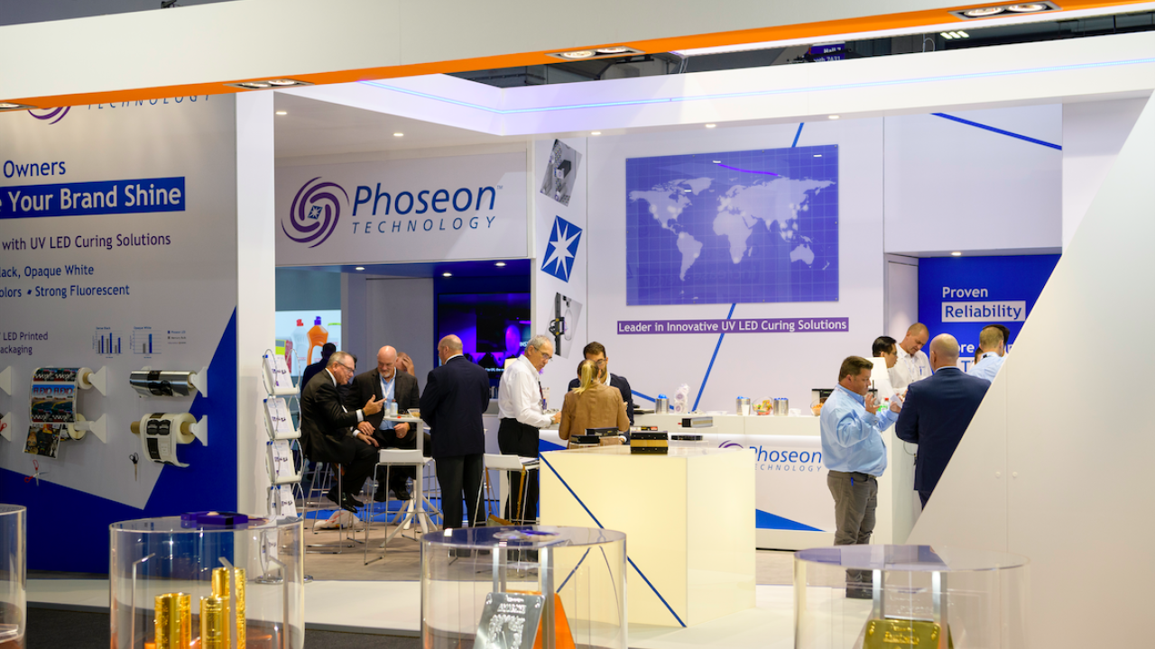 Phoseon Technology introduced the FireJet FJ645 UV LED self-contained, air-cooled curing lamp for flexo applications