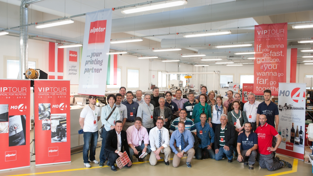 The Brazilian delegation at Italian label converter Grafical The Brazilian delegation at Italian label converter Grafical