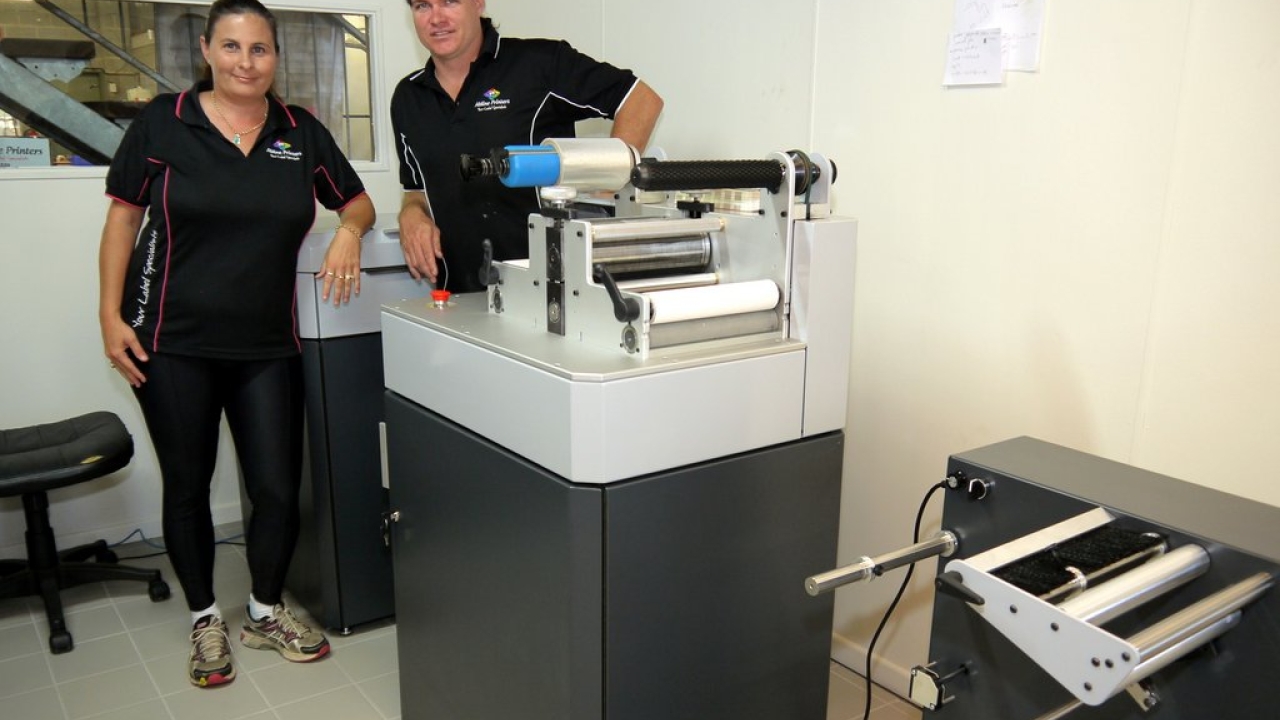 Aldine Printers owners Tracy and Rob Kingdom with the new Rapid X2 line
