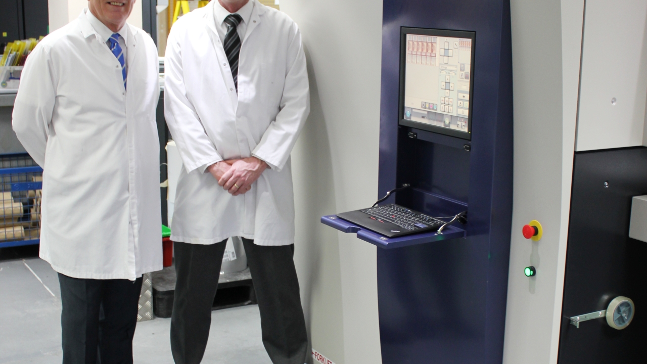 Brian Filler (left), president of Screen Europe, and Dennis Ebeltoft, operations director at Springfield Solutions