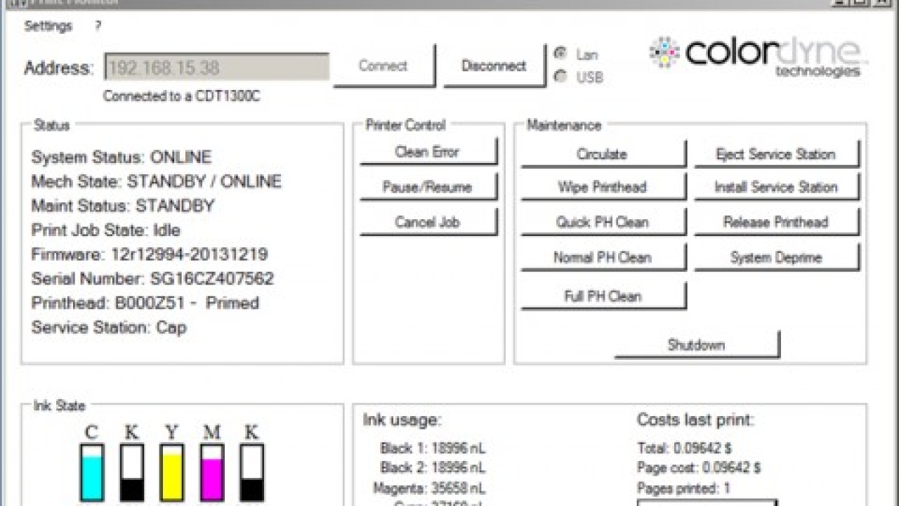 A new print monitor application allows for improved management of CDT’s Industrial Class printers A new print monitor application allows for improved management of CDT’s Industrial Class printers