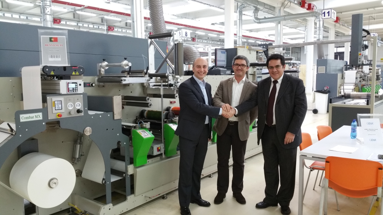 Pictured (left to right): Maurizio Trecate, vice-president of sales at Nuova Gidue; Josè Sampaio, director at Codimarc; and Jorge Alves, Nuova Gidue distributor in Portugal Pictured (left to right): Maurizio Trecate, vice-president of sales at Nuova Gidue; Josè Sampaio, director at Codimarc; and Jorge Alves, Nuova Gidue distributor in Portugal