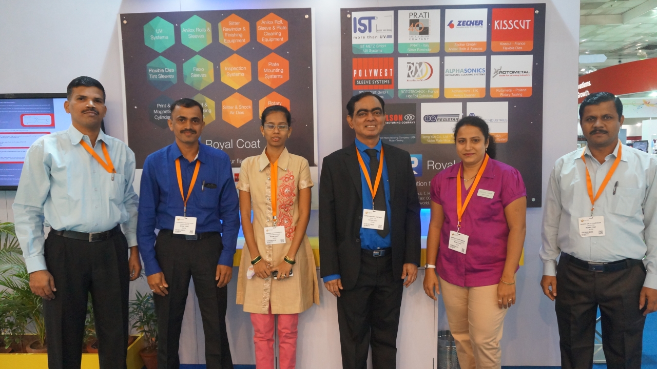 Royal Coat's team at Labelexpo India 2014