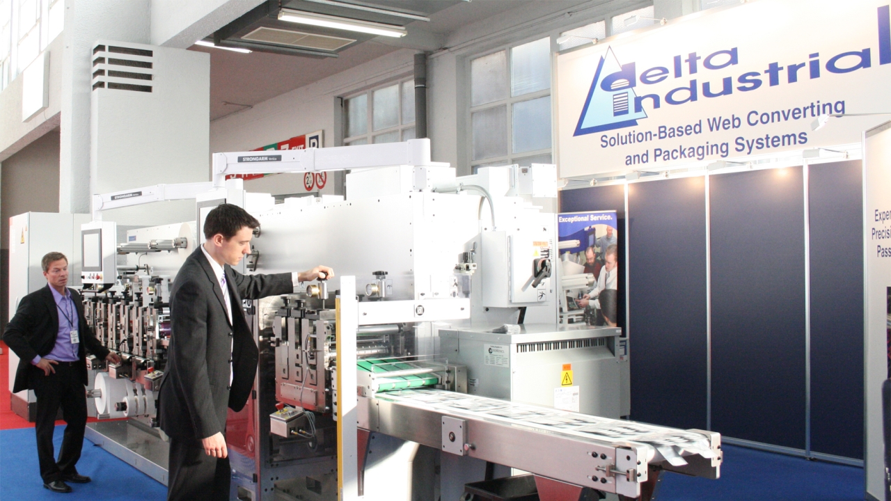 Delta shows custom converting line at Labelexpo Delta shows custom converting line at Labelexpo