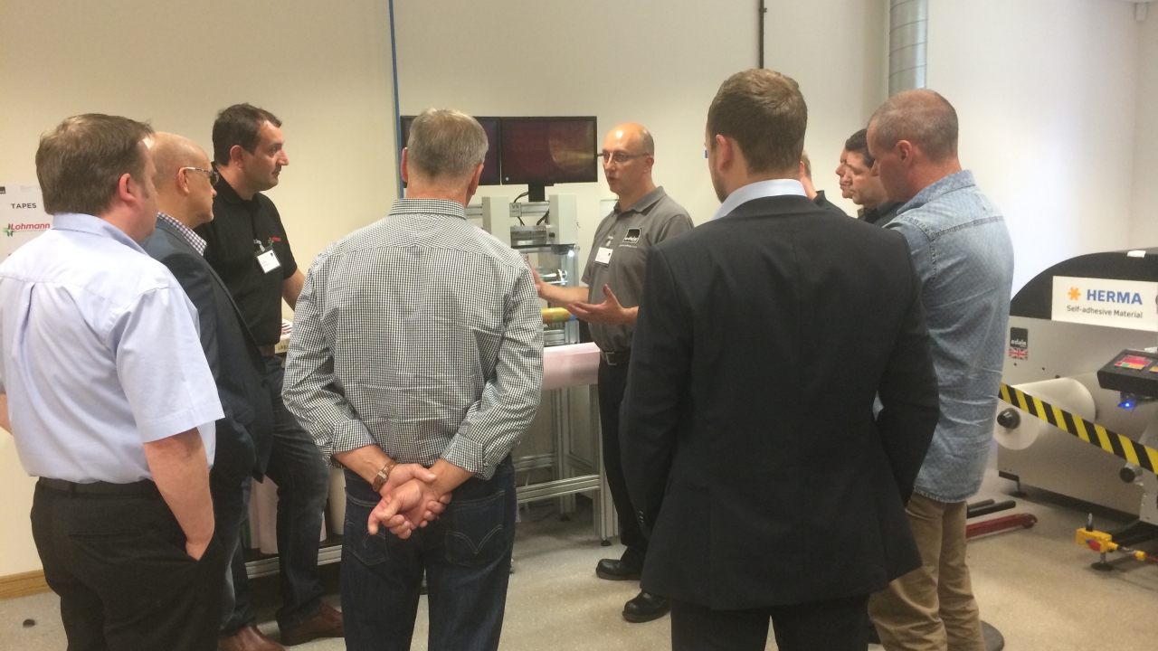 Edale’s print and technical services manager, Darron Shimmons, leading a small group discussion 