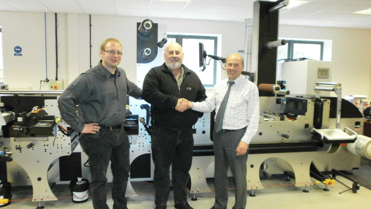 Edale’s Bernhard Grob alongside Jerry and Sean Porter of Porter Pac