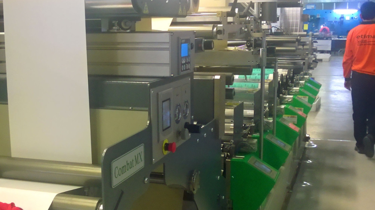 Turkish converters Etimag and Tanitim Etiket have purchased 370mm-wide MX UV flexo presses from Nuova Gidue, featuring eight print units and a die-cutting station Turkish converters Etimag and Tanitim Etiket have purchased 370mm-wide MX UV flexo presses from Nuova Gidue, featuring eight print units and a die-cutting station