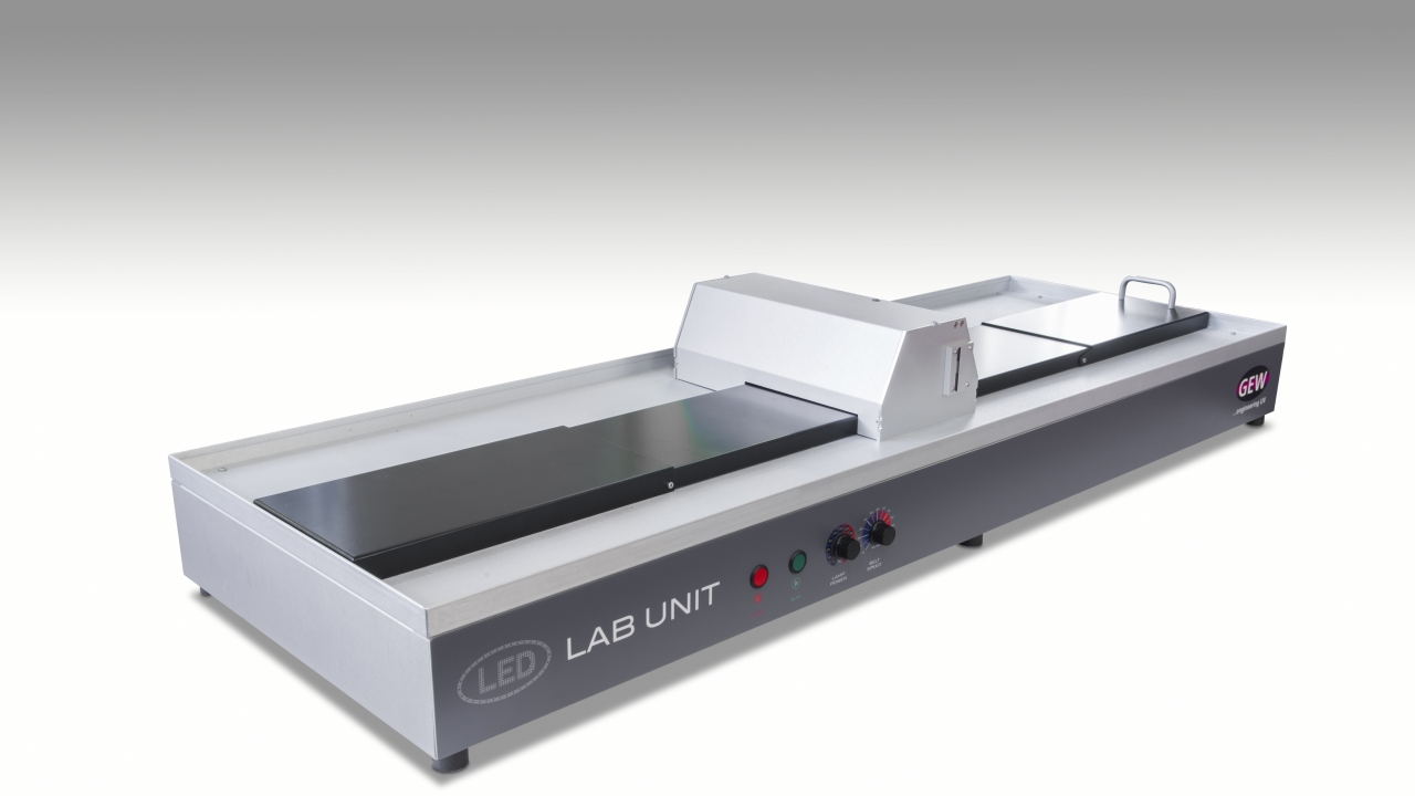 GEW said its new Magic Carpet LED lab system makes the task of developing and testing new UV LED ink formulations easy, accurate and ergonomic GEW said its new Magic Carpet LED lab system makes the task of developing and testing new UV LED ink formulations easy, accurate and ergonomic