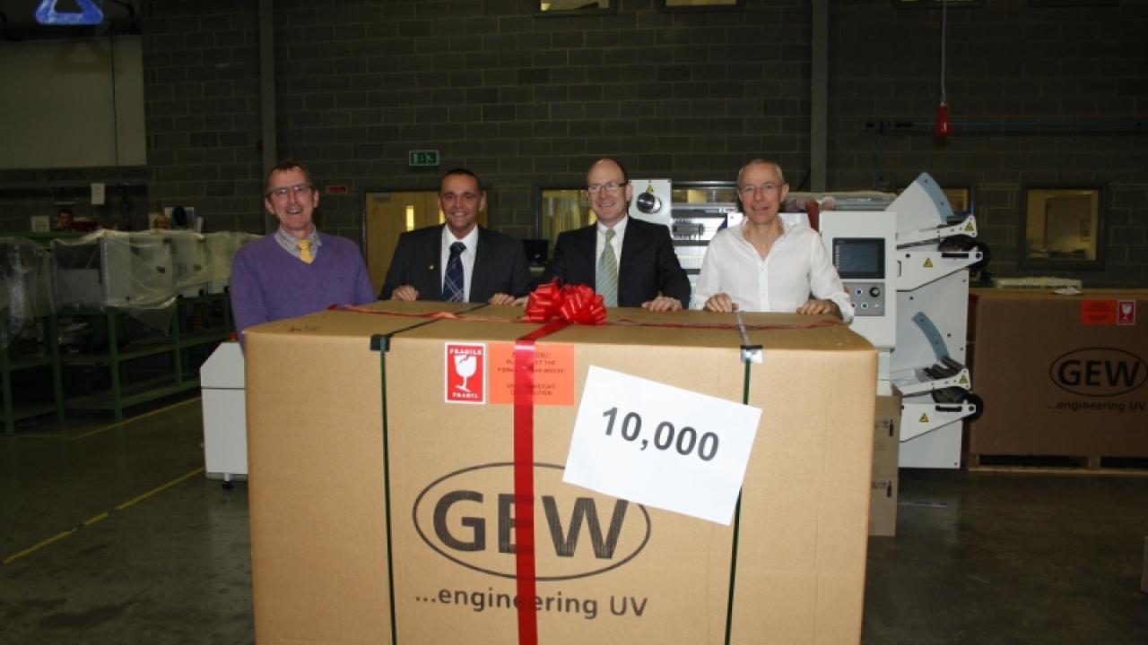 GEW delivers 10,000th UV curing system GEW delivers 10,000th UV curing system