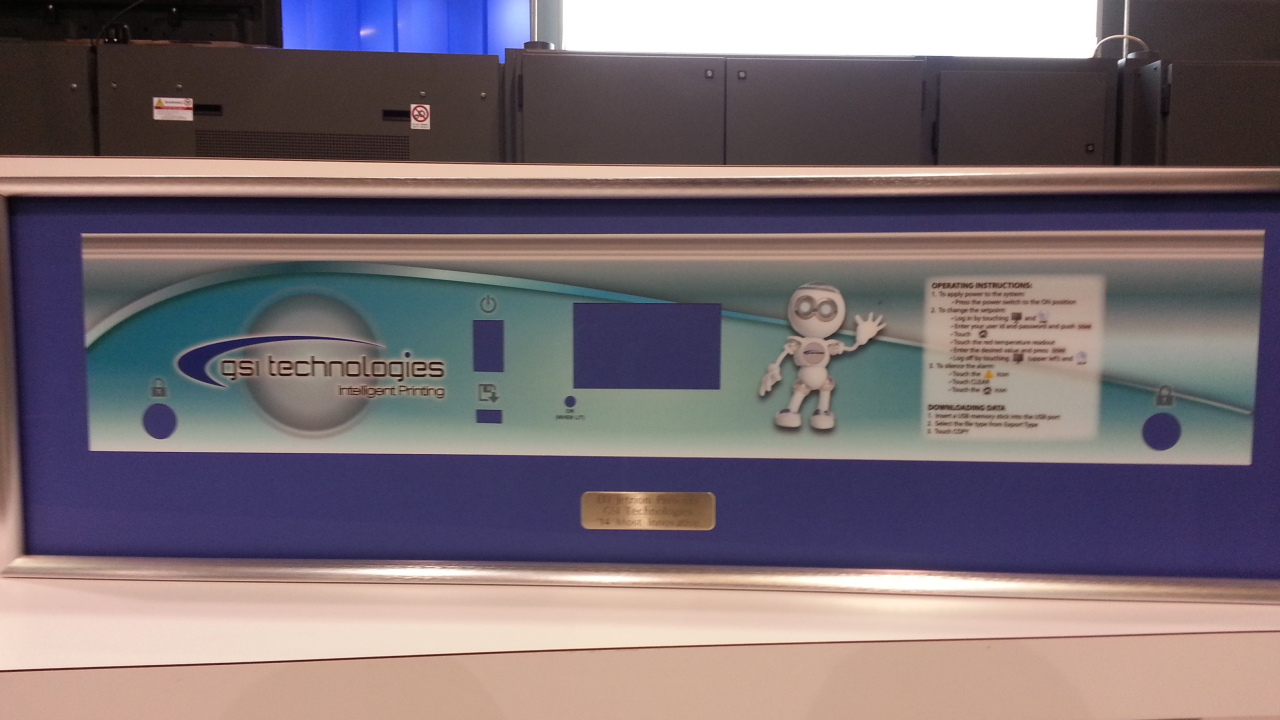 GSI Technologies' Jetrion-printed decal for hospital blanket warmers won the Most Innovative Application award in the EFI label printing contest GSI Technologies' Jetrion-printed decal for hospital blanket warmers won the Most Innovative Application award in the EFI label printing contest
