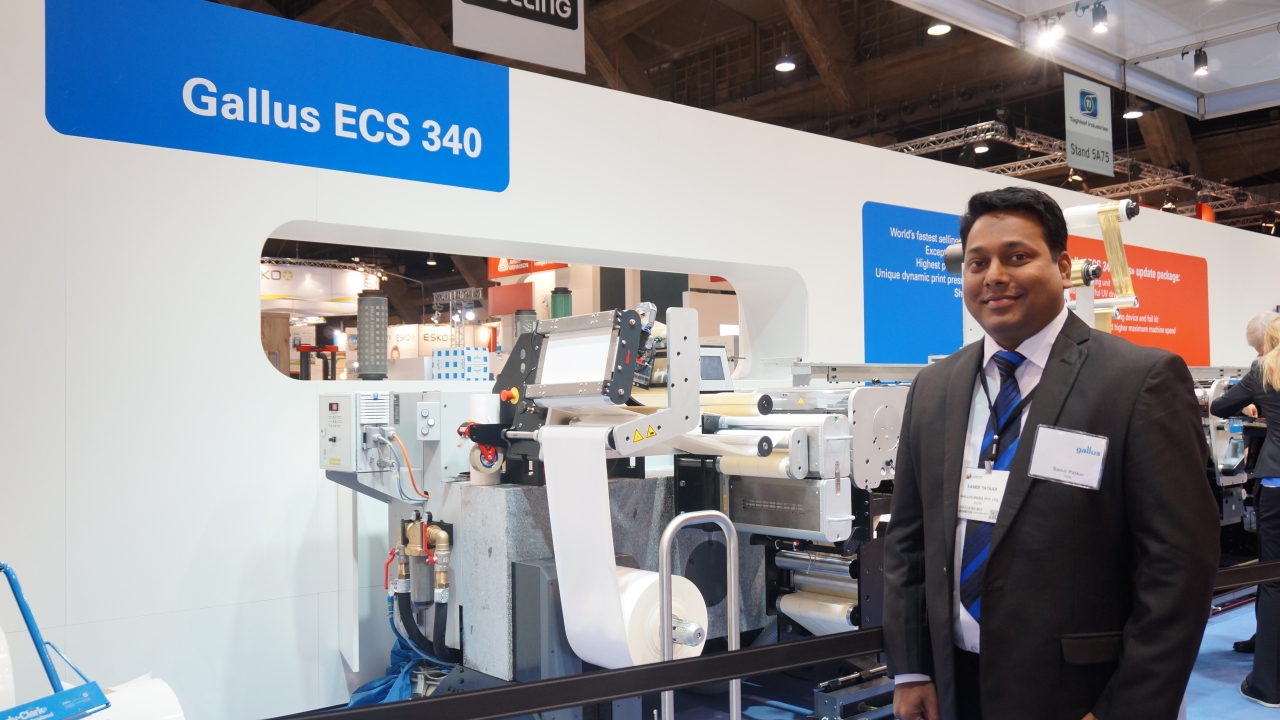 Samir Patkar, managing director, Gallus India at Labelexpo Europe 2013