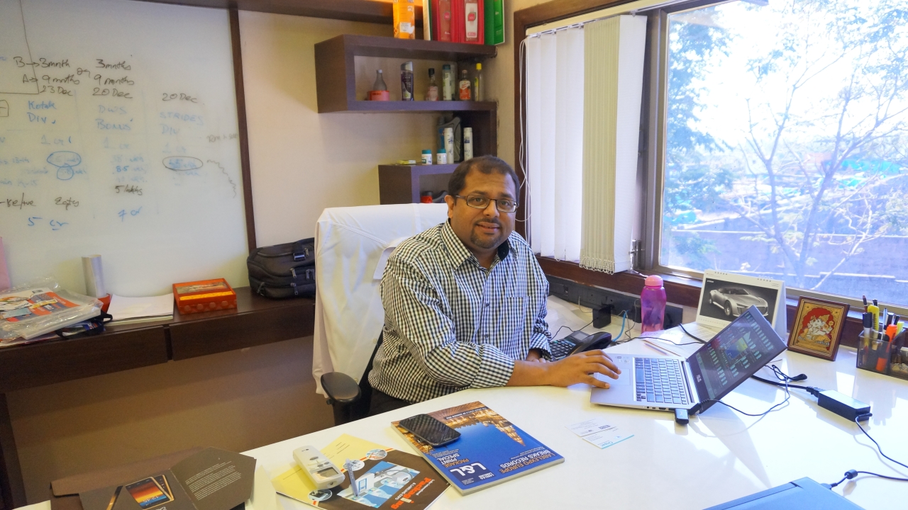 Gautam Kothari, managing director, SkanemInterlabels at the company's Vasai plant near Mumbai