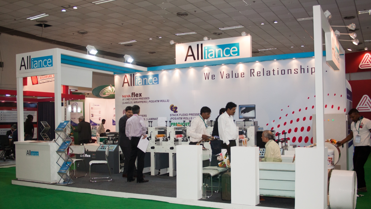 Alliance Printech's stand at Labelexpo India 2012 Alliance Printech's stand at Labelexpo India 2012
