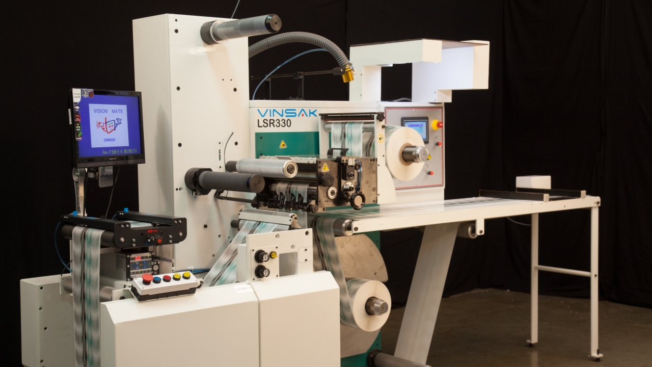 Vinsak is showing live demonstrations of its latest LVPI variable data printing and inspection system, and its LSR 330 label inspection slitter rewinder on its booth during Labelexpo India 2014Vinsak is showing live demonstrations of its latest LVPI variable data printing and inspection system and its LSR 330 label inspection slitter rewinder on its booth during Labelexpo India 2014
