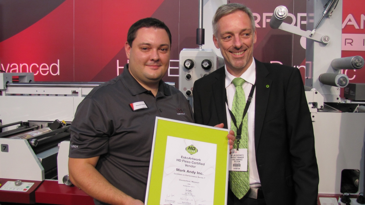 Mark Andy Performance Series receives HD Flexo certification Mark Andy Performance Series receives HD Flexo certification