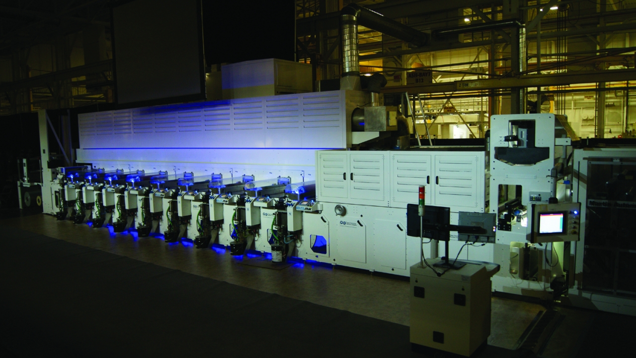 Martin splicer and rewind on ELS MAX press from Aquaflex/PCMC Martin splicer and rewind on ELS MAX press from Aquaflex/PCMC