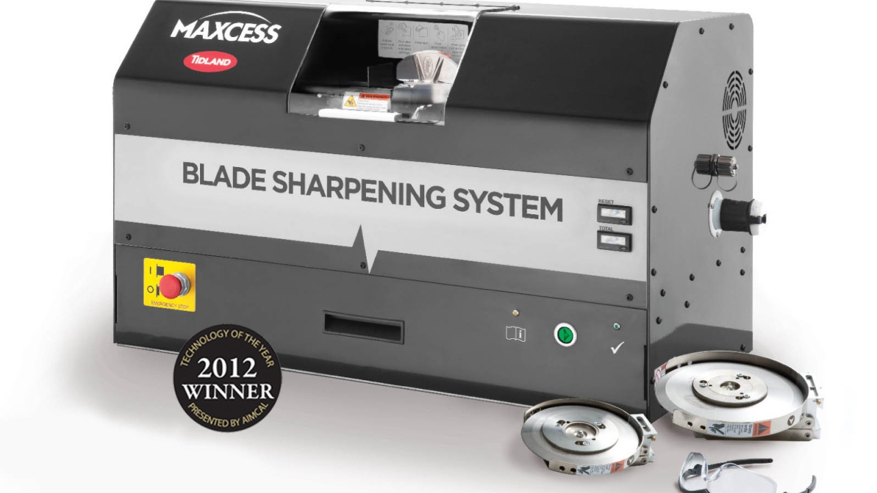 Maxcess’ Tidland blade sharpening system wins award